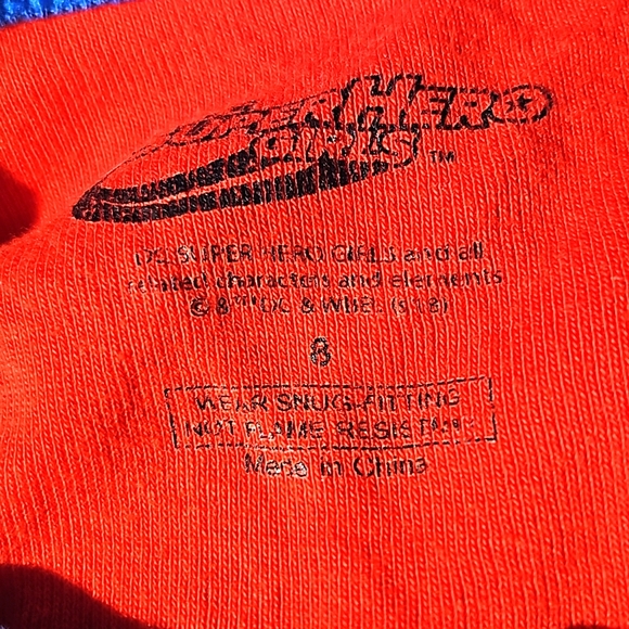 Kids Size 8 "Every Girl is A Super Hero" Statement T-shirt, preloved - Picture 2 of 4